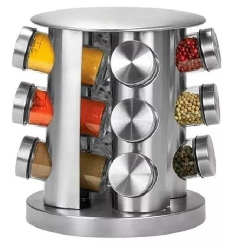 Soporte giratorio para condimentos, 12 p